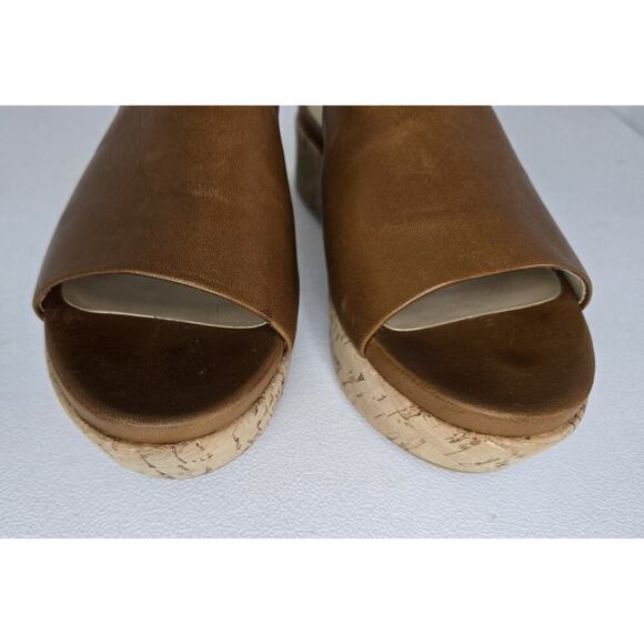 Stuart Weitzman Flatout Platform Sandal Brown Nappa Sz 8 M - Picture 3 of 10